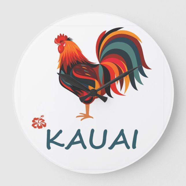 Reloj hawaiano del país del gallo de Kauai (Anverso)