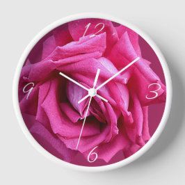 Reloj Hermoso bonito floral rosa rosa caliente boho mode