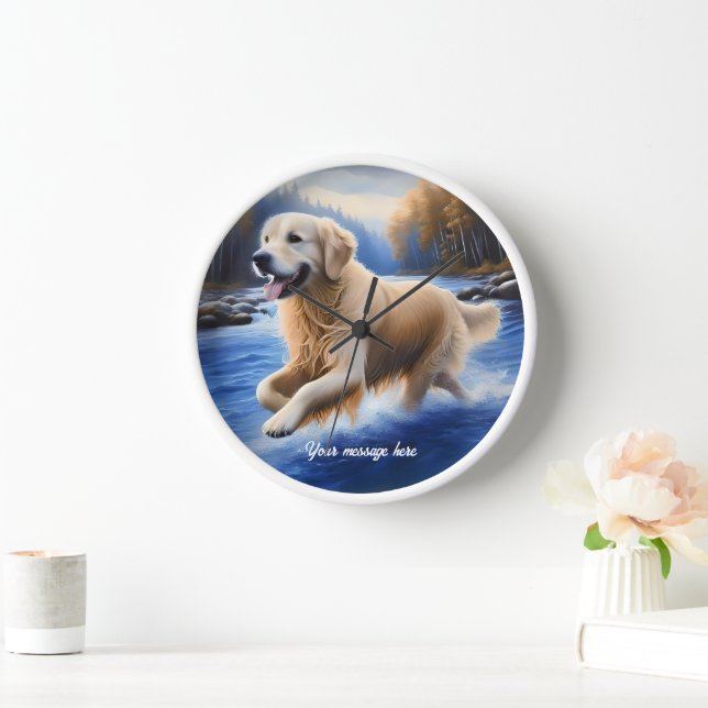 Reloj Hermoso Golden Retriever (Hogar)