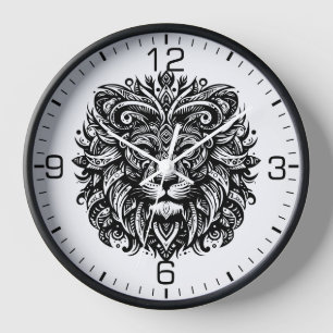 Reloj Hermoso león tribal