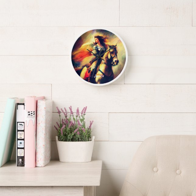 Reloj Hermoso Valkyrie a caballo (Sala de lectura)