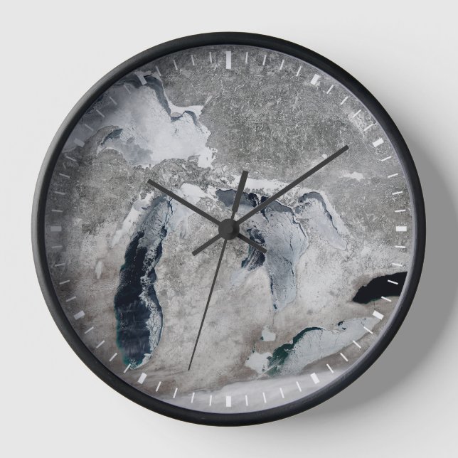 Reloj Hielo En Los Grandes Lagos, Estados Unidos. (Anverso)