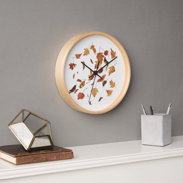 Reloj Hojas secas que caen (Oficina)