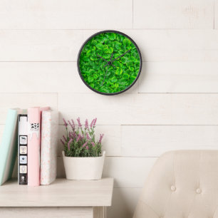 Reloj Hojas Verdes Lujuriosas
