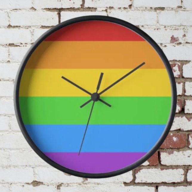 Reloj Hora del Orgullo: Bandera del Arcoíris (Subido por el creador)