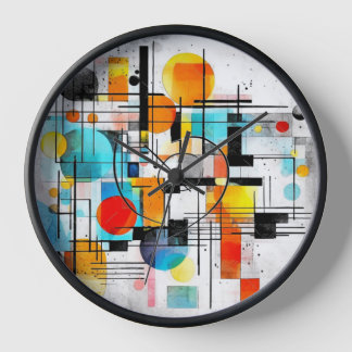 Reloj Horloge art abstrait