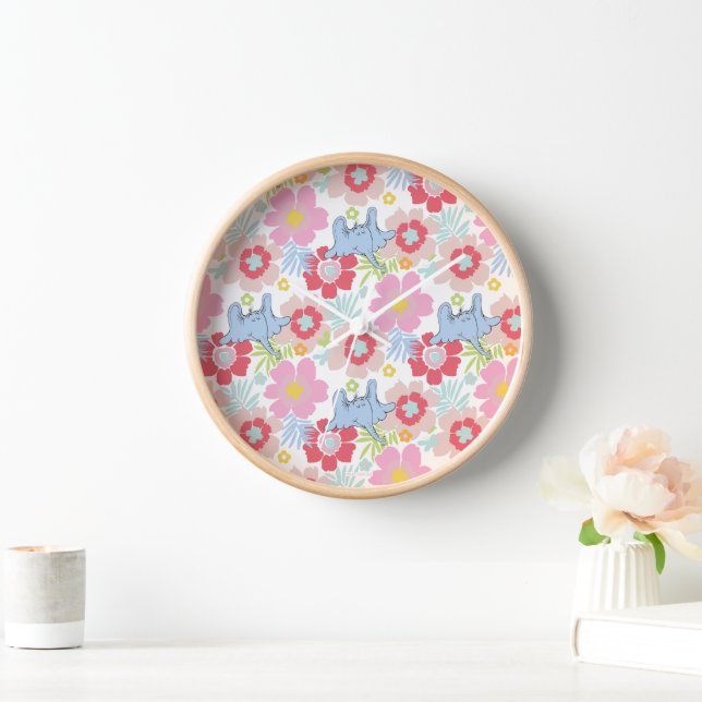Reloj Horton Hears A Who | Patrón de Flor Pastel (Hogar)