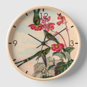 Reloj Hummingbirds por la cosecha de vintage por John Go