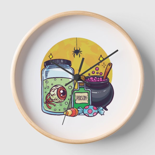 Reloj humor fácil de los disfraces de Halloween (Anverso)