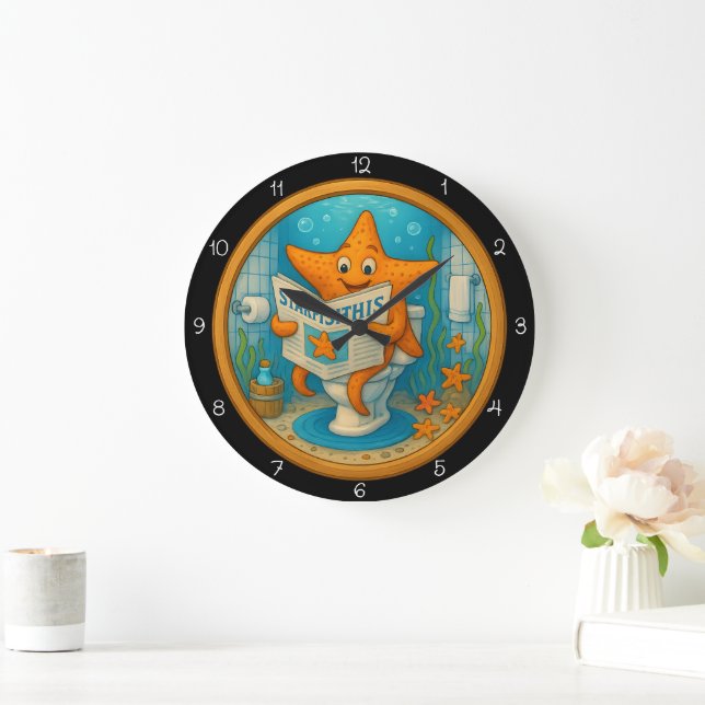 Reloj humorístico en el baño de Starfish (Hogar)
