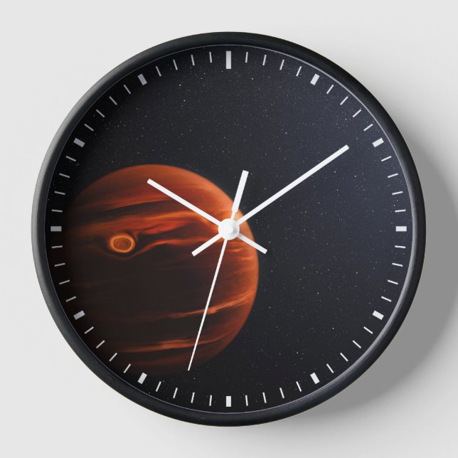 Reloj Ilustracion De Exoplanet Vhs 1256 B Y Sus Estrella (Anverso)