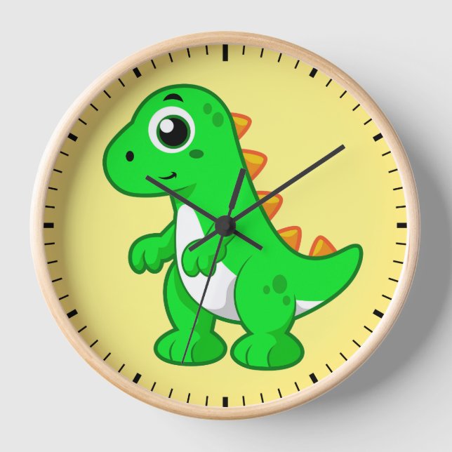 Reloj Ilustracion De Tirano Rex. (Anverso)