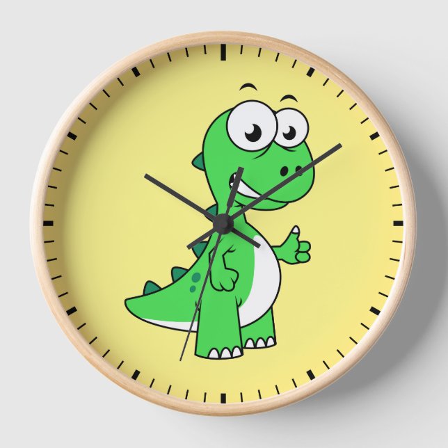 Reloj Ilustracion De Tirano Rex. 2 (Anverso)