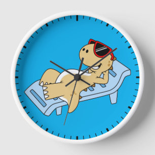 Reloj Ilustracion De Un Rex Tirrannosaurus.