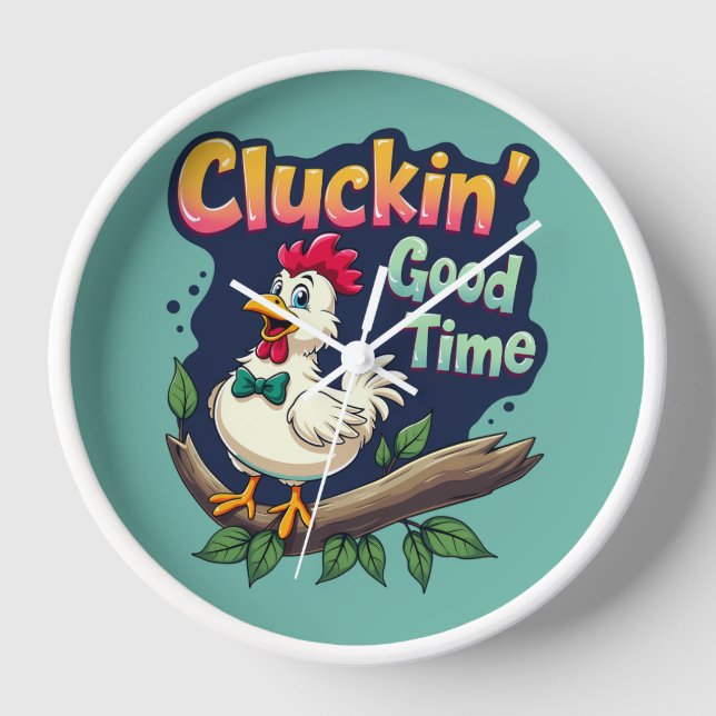 Reloj Ilustracion divertidísimo de pollo (Anverso)
