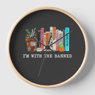 Reloj I'm with The Banned Books lov Horloge en Acrylique