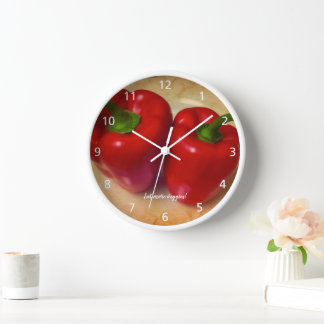 Reloj Imagen Perfecta Red Peppers Wall Clock