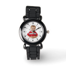 Reloj infantil - Personalizado - Silicona negra