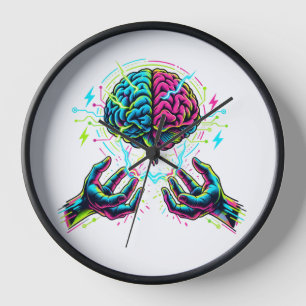 Reloj Ingeniería Eléctrica del Cerebro de Circuito Ciber