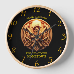 Reloj Insignia de Departamentos de Bomberos que simboliz