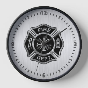 Reloj Insignia plateada del Departamento de Incendios