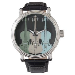 Reloj Instrumentos músicos violín viola