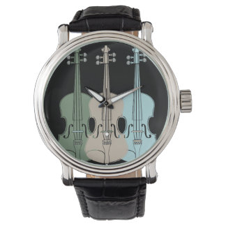 Reloj Instrumentos músicos violín viola
