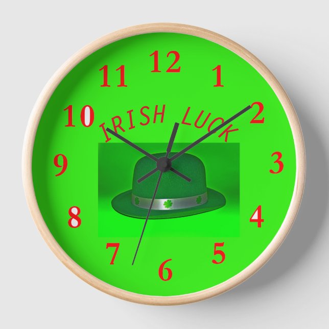 Reloj IRLANDÉS DE MURO DE SUERTE (Anverso)