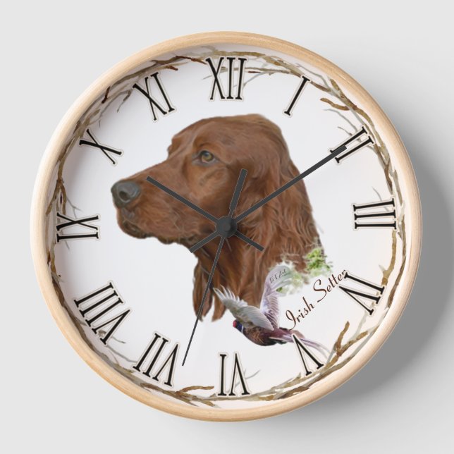 Reloj Irlandés Setter (Anverso)
