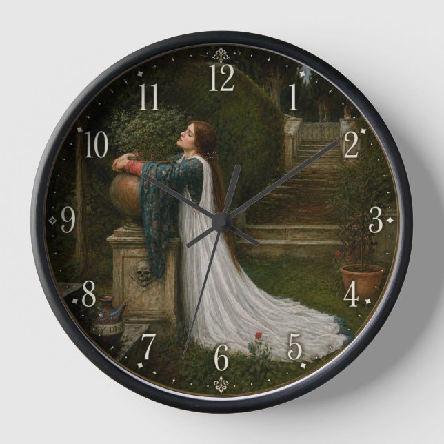Reloj Isabella y la olla de albahaca   (Anverso)