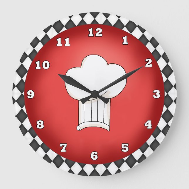 Reloj italiano del gorra del cocinero (Anverso)