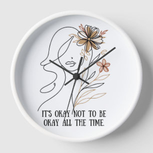 Reloj It's okay not to be okay – Self-acceptance quote w