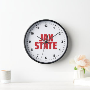 Reloj Jacksonville State University JAX STATE Bold Red