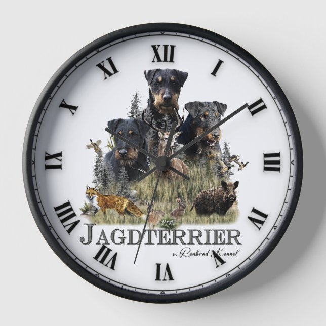 Reloj Jagdterriers c. Renbrad Kennel (Anverso)