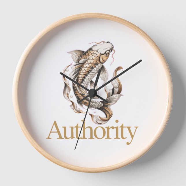 Reloj Japanese Koi Symbol of Authority Mastery (Anverso)