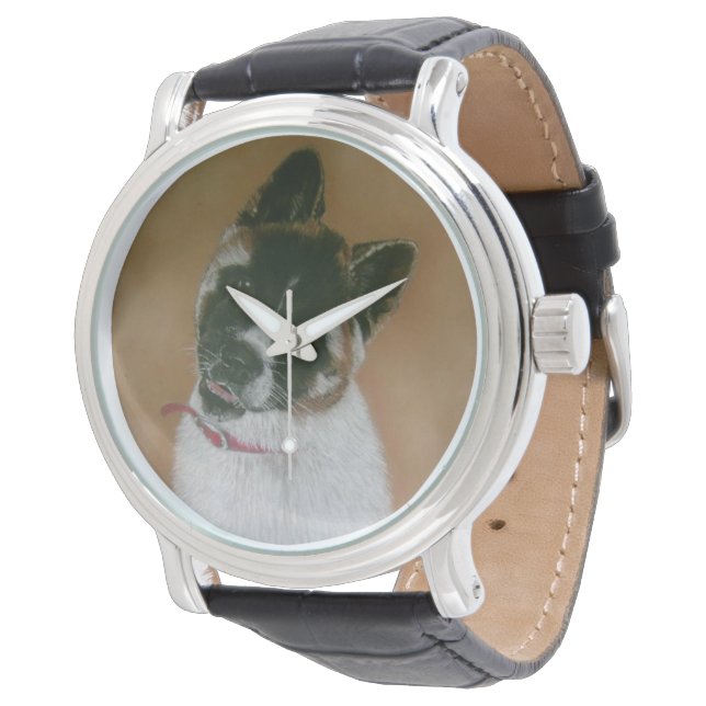 Reloj japonés/americano de cachorro lindo con cach (Angular)