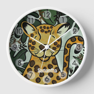 Reloj Jaquar Leopard Cheetah Jungle Safari Art de Jess