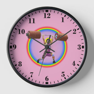 Reloj Jesucristo haciendo Clean and Jerk