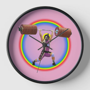 Reloj Jesucristo haciendo la limpieza y la corona