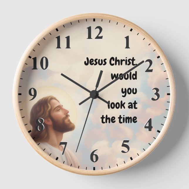 Reloj Jesucristo, ¿podrías mirar el Tiempo? (Anverso)