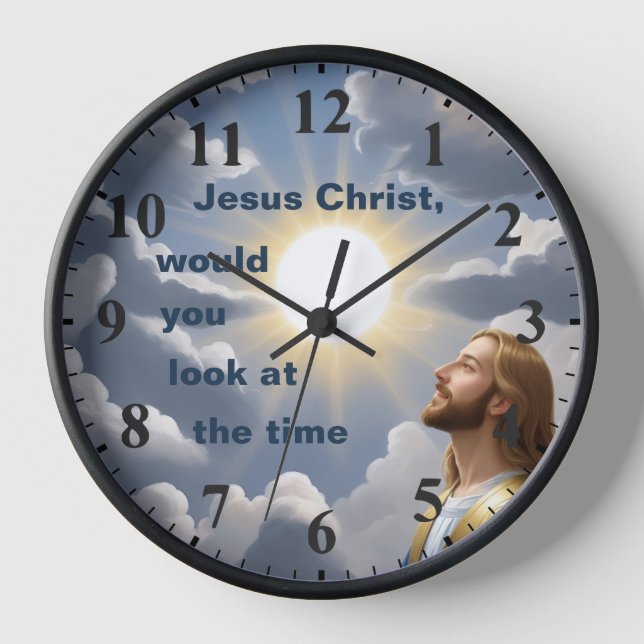 Reloj Jesucristo, ¿podrías ver el tiempo cristiano? (Anverso)