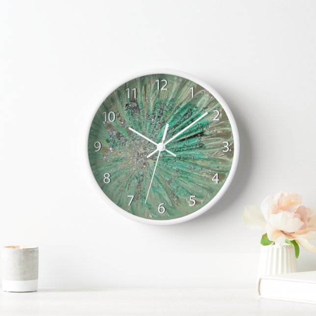 Reloj Joyas ricas en vidrio de arte Purpurina de hielo V (Hogar)