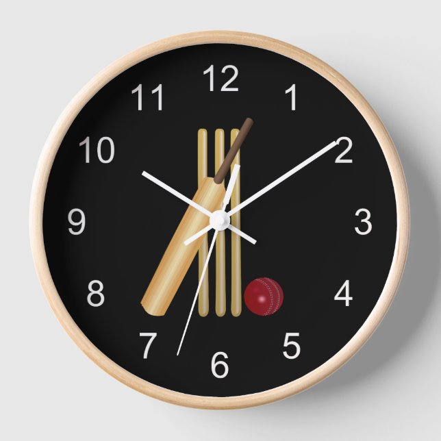 Reloj Juego de Cricket, Bat y Ball (Anverso)