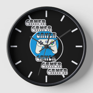 Reloj Jugador Azul y Negro   Controlador de Video