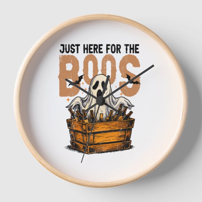 Reloj Justo aquí para la Halloween de los Boos (Anverso)