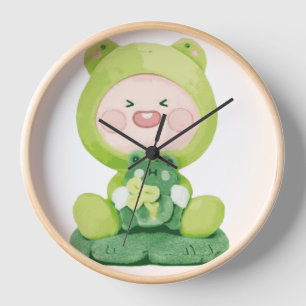 Reloj KaKao Friends - Green Vacation Frog Apeach