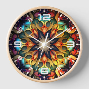Reloj Kaleidoscope Mandala Flower Design-23091