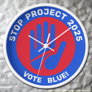 Reloj Kamala Harris Tim Walz vota Proyecto Parada Azul 2