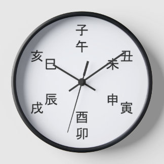Reloj Kanji Clock - Chinese Zodiac - Time of the Day - 