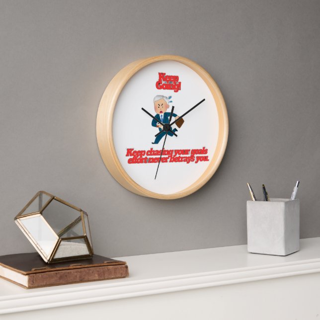 Reloj Keep Going Desgin a Clock (Oficina)